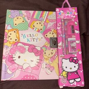 Hello Kitty Colorful Diary and pencil set